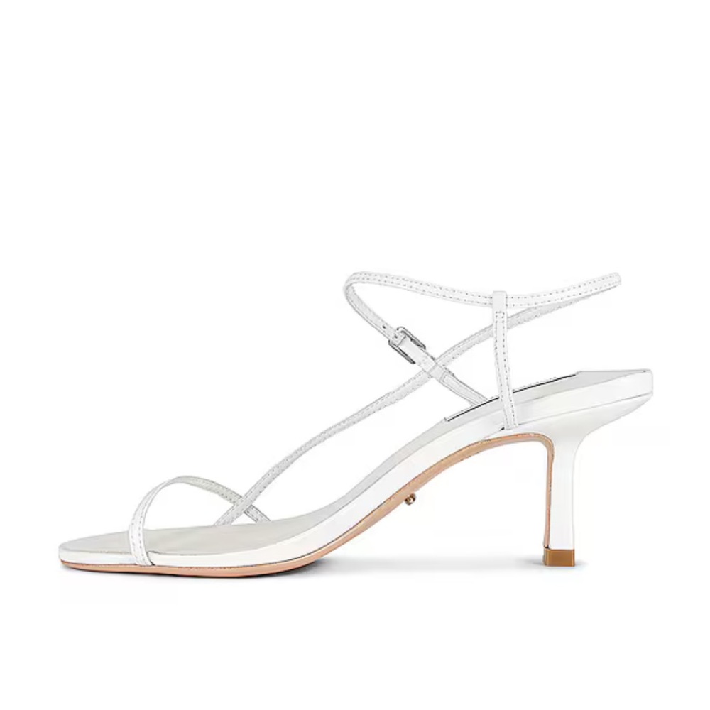 Tony Bianco white minimal heel sandals Brand New